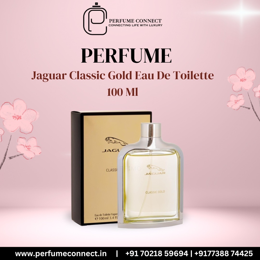 Experience Luxury with Jaguar Classic Gold Eau De Toilette – Available at Perfume Connect