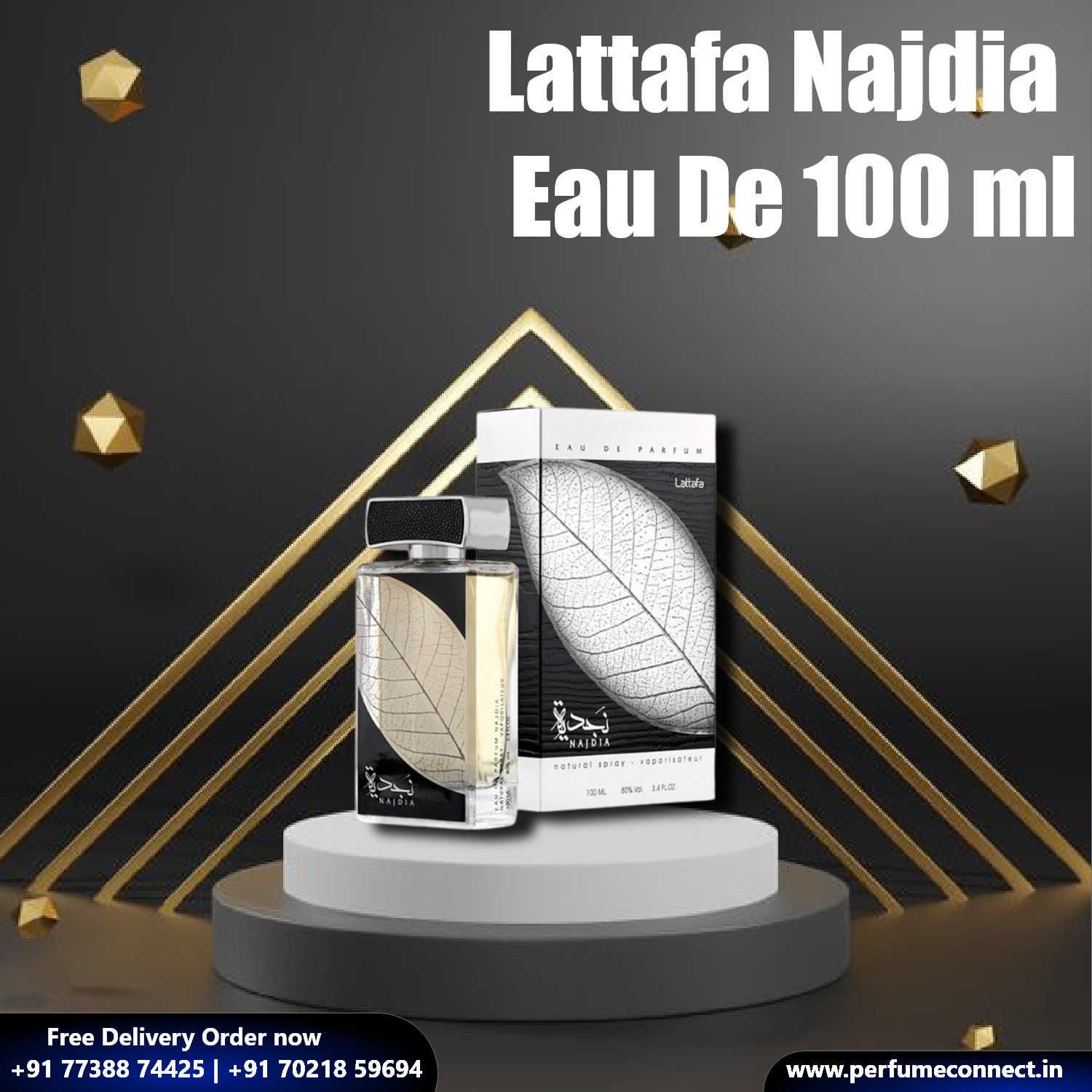 Discover the essence of elegance with Lattafa Najdia Eau De Parfum, now available in a 100 ml bottle. Immerse yourself in a captivating blend of luxurious fragrances that leave a lasting impression wherever you go.